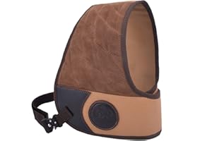 Tas Trost Leder-Schutzweste für Schrotflinengewehre, Rückstoßreduzierer, Polsterung Weste, Feldschutz mit verstellbaren Trägern