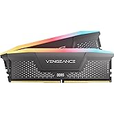 CORSAIR Vengeance RGB RS DDR5 RAM 32GB (2x16GB) 6000MHz CL36-44-44-96 1.35V AMD EXPO Intel XMP Bilgisayar Masa&uuml;st&uuml; Belleği - 