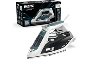 Imetec ZeroCalc Z1 2500 - Ferro da Stiro a vapore - Tecnologia Anticalcare -Piastra Acciaio Inox - 2200 Watt, Colpo Vapore 120 g - Tecnologia a risparmio energetico, Funzione Calc Clean