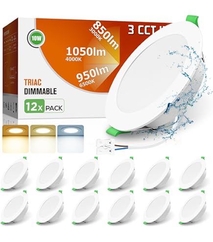 My Plast Espaciadores Para Focos Empotrables – Soporte De Plástico Ignífugo De Protección Contra El Calor, Espaciador De Techo Protector Para Halógenos Profundos O Lámparas LED, Diámetro De Hueco
