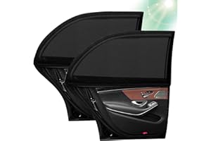 KELTRA 2Pcs Car Window Shades for Baby,Car Rear Window Sun Shade Side Sunshade Kids Windows Screen Cars Blinds Sunshades Protection UV Visor Mesh Cover Black Mosquito Net,for Summer Children Auto Accessories
