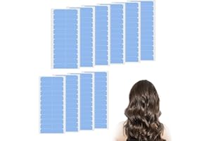 APKPESTERML 120 Pcs Hair Extension Tape Tabs, Double Sided Hair Extension Tape Tabs Beauty Tool for Human Hair Weft Replacement Adhesive Tapes in Hair Extensions Waterproof Pre-cut Wig Adhesive Toupee (Blue) (B)