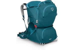 Osprey Poco Portabebés - Cabina de lujo para niños - Protección solar incorporada - Suspensión transpirable - Almohadilla para baba lavable a máquina