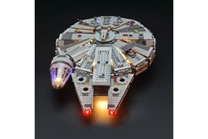 LIGHTAILING Jeu De Lumières pour (Star Wars Millennium Falcon) Modèle en Blocs De Construction - Kit De Lumière A LED Compatible avec Lego 75105(Ne Figurant Pas sur Le Modèle)