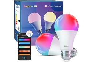 Lepro B3 AI Smart Bulbs E27, 2-pack