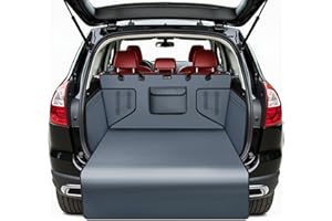 KYG Dog Boot Liner - Universal, Waterproof & Resistant with Side Protection - Easy to Clean - Grey, 185 * 105 * 38cm - Fits Cars, SUVs & Trucks