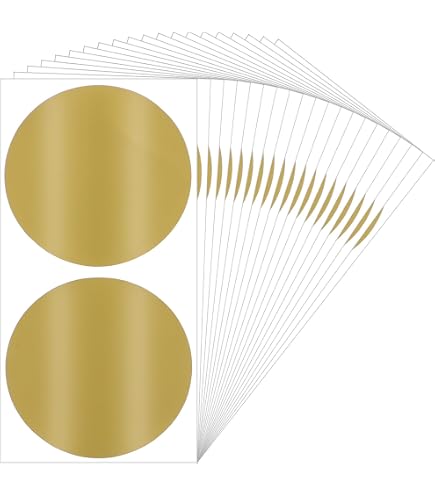 100 étiquettes à Gratter Rondes Or & Argent - Diamètre 5cm - Autocollantes - Pour Jeux, Cadeaux, événements - 9