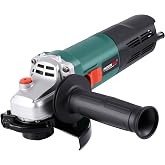 POSENPRO Angle Grinder 1200W 125mm, 3000-12,000 rpm, Quick Release Cover, Auxiliary Handle, 4 lbs Lightweight Radial for Cutt