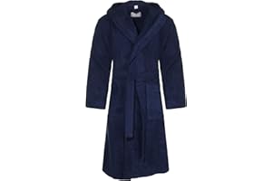 Class Home Collection Bademantel Damen Herren – Bademantel Baumwolle Frottee mit Kapuze, ideal im Badezimmer als Bademantel Herren, Morgenmantel Damen, Sauna & Wellness Bademäntel für Herren
