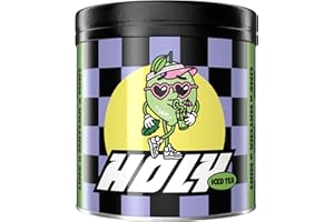 HOLY ENERGY HOLY Iced Tea Lime x Matcha x Mint | 50 portions with antioxidants & superfoods | Sugar-free iced tea with Relax formula | Vegan with 100% natural fruit flavours