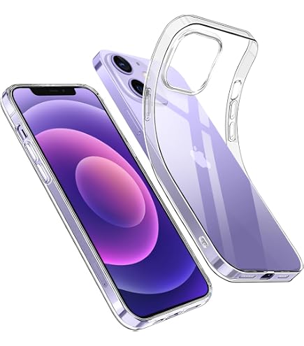 Captor Transparente Handyhülle Für IPhone 12/12 PRO, Aus Flexiblem TPU-Silikon, Weich Und Dünn, Rundumschutz Mit Erhöhtem Rand Für Bildschirm Und Kamera