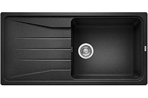 BLANCO SONA XL 6 S | Granitspüle aus SILGRANIT anthrazit | Einbauart: Einbau von Oben | reversibel | für 60 cm breite Unterschränke | Großes Becken | Reinigungsfreundliche Öberfläche
