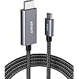 USB C to HDMI Cable for Home Office 6ft, Anker Type C to HDMI Adapter Cable 4K 60Hz for MacBook Pro 2020, iPad Pro 2020, Sams