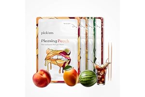 ‎PICK'EM pick'em Zahnstocher mit Geschmack Frisch & Fruchtiges 4-Pack [80x Zahnstocher] - die Lifestyle-Alternative zum Kaugummi (frisch & fruchtig) - Zahnstocher mit Geschmack - aromatisierte Zahnstocher