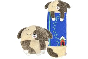 Happy Nappers Kids Sleeping Bag - Plush Toy, Comfy Sleeping Bag & Fluffy Pillow All in One