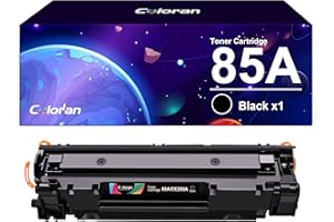 Coloran 85A Toner Cartridge Replacement for HP CE285A 85A Compatible with P1102W P1102 P1100 P1106 M1136 M1130 M1132 M1134 M1212 M1212NF M1213NF M1132MFP M1217NFW M1134MFP M1136MFP (1 Black)