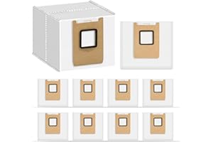 FENKABS 10 Stück Staubbeutel für eufy Omni E25 HydroJet / E28 HydroJet Saugroboter, Große Kapazität Vliesstoffe Staubsaugerbeutel Ersatzteil