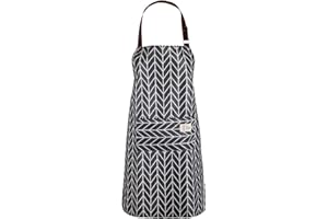 LANZN PVC Apron Kitchen Apron Vinyl Cooking with Pockets Wipe Clean Chef Wipeable Plastic Oil Cloth Grey Pinafore for Women Men Adult Lady Dishwashing
