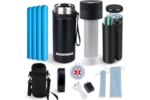 SECRETSBOX Insulin Kühlbox Elektrisch, 2-8℃ Medikamenten Kühlbox für Reisen, USB Insulin kühltasche TSA genehmigt Tragbare Medikamenten Kühler Hohes Volumen