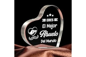 Giftasy Regalo Abuelo - Decoración Acrílico, Regalo Abuelo Cumpleaños, Regalos Originales para Abuelos, Regalo para Abuelo en Navidad y Día del Padre