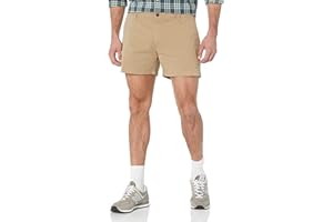 Amazon Essentials Short Chino Confortable et Extensible Coupe Slim 13 cm sans Pinces (Anciennement Goodthreads) Homme