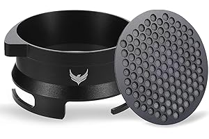 KNODOS Juego de embudo dosificador de 54 mm y pantalla de disco de espresso compatible con accesorios de máquina Breville Espresso, kit de accesorios de molinillo, disparador, portafiltro, embudo y