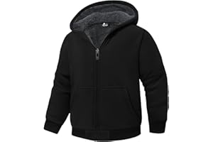 LLdress Fleecejacke Jungen Kapuzenpullover Mit Zipper Kinder Hoodie JungnsWarm Kapuzenjacke Causal Winter Ourdoor Sweatjacke Mit Fleecefutter Hooded Jacken für Jungen