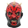 SHEETA Darth Maul Mask, Latex Full Head Full Head Cover Halloween Costume, Perfect for Cosplay, Parties & Haunted Houses