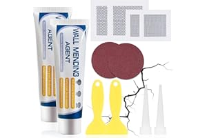 Spachtelmasse Weiß Innen, ELALRAU Wandreparaturcreme, Löcher Wand Füllen Weiß, Wandausbesserungs Paste, Effektiv Ausbessern von Bohrlöchern und Füllen von Rissen, Löchern, Peeling, Graffiti