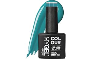 MYLEE Esmalte de Uñas en Gel Semipermanente 10 ml [The Real Teal ] UV/LED Nail Art Manicure Pedicure para Uso Profesional y Doméstico - Larga Duración y Fácil de Aplicar
