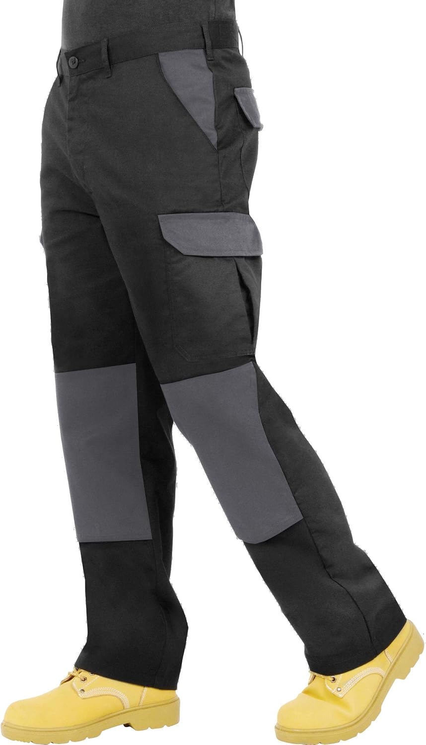 Endurance - Pantalones Tipo Cargo, de Combate, con Bolsillos para Rodillera y Costuras reforzadas