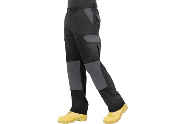 Pantalon de Travail Cargo Combat Endurance pour Hommes avec Poches genouillères et Coutures renforcées