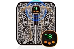 HONGXIAN EMS Massaggiatore per Piedi Tappetino per stimolatore Muscolare, Tappetino per stimolatore Muscolare, Massaggiatore Portatile, Elettrico Massaggiatore Plantare, USB EMS Pad Design Portatile