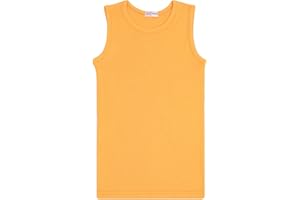 A2Z4KIDS A2Z 4 Kids Girls Boys Childrens Vest Top Tank Top Fitted 100% Rich Cotton Ribbed Vests Age 2-13 Years