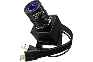 ELP 4K HDMI USB Kamera 4X Optischer Zoom Webcam Unterstützung 4K 60fps,USB3.0 HDMI USB Kamera CS Mount Kamera mit Weitwinkel 2.8-12mm für Live Streaming Gottesdienste Worship Events Remote Meeting