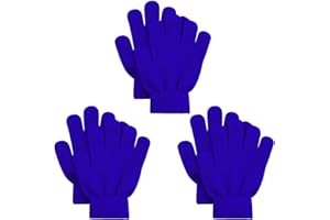 SRICAM 3 Pairs Kid's Winter Magic Gloves, Toddler Gloves Children's Winter Knitted Stretchy Gloves Christmas Gifts for 3~10 Years Old Kids