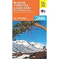 Braemar, Tomintoul & Glen Avon Map | Beinn a' Bhuird & Ben Avon | Ordnance Survey | OS Explorer Map OL58 | Scotland | Walks | Hiking | Maps | Adventure