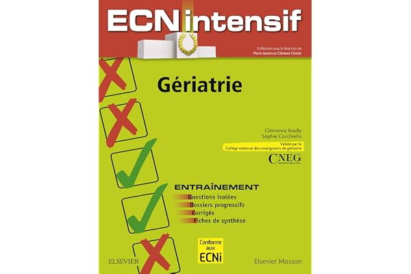 Gériatrie: Dossiers progressifs et questions isolées corrigés (ECN Intensif) (English Edition)