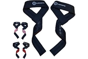 ILISPORTS® TITAN - Straps Gym - Accesorios para Gimnasio, Correas Levantamiento de Pesas, Straps Powerlifting Hombre/Mujer, Muñequeras, Lifting straps, Peso Muerto, Agarraderas gimnasio