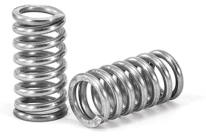 GUNGY Ressort de Compression 15mm Ressorts Compression en Acier Inoxydable Diamètre du Fil 1,2mm Diamètre Extérieur 8mm Force du ressort 3,75KG 10 Pièces