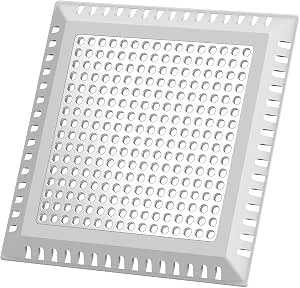 Edelstahl Abflussabdeckung – Quadratisch, 9,8 Cm, 304 Edelstahl, Für Dusche & Badewanne, Haarsieb