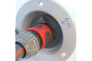 MAJOCOMPTEC WATERTWIN adapter do zbiornika na wodę do samochodów kempingowych, akcesoria do króćca napełniania zbiornika na wodę z podwójnym przyłączem Gardena (adapter do pokrywy zbiornika 2-pinowy D:65 FIAMMA)