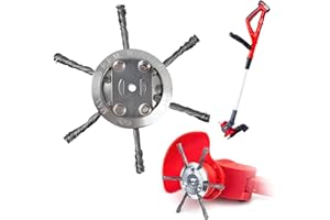 Cepillo para Malas Hierbas, CIYIN Cabezal de Desbrozadora de Césped, Cabezal de Repuesto para Cortacésped, Cepillo de Acero para Desbrozadora, Cepillo para Desbrozadora Universal