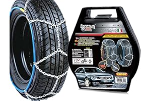 CARALL Catene Da Neve 155/80R15 165/70R15, 175/60R15,175/65R15,185/55R15,195/50R15,175/55R16,185/50R16,195/45R16