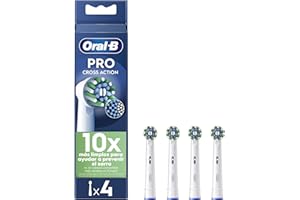Oral-B Pro Cross Action Brossettes pour Brosse à dents électriques, Pack De 4 Unités