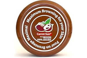 Carrot Sun® Activateur et Accélérateur de Bronzage avec l'Huile de Noix de Coco et L-Tyrosine pour un bronzage doré rapide! 350ml
