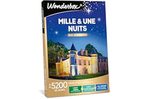 Wonderbox - Coffret Cadeau - Séjours - Mille Et Une Nuits De Charme - 1 Nuit avec Dîner Et Petit Déjeuner Ou 1 Nuit avec Accès Au Spa Et Petit Déjeuner Ou 1 À 2 Nuit(s) avec Ou sans Petit Déjeuner