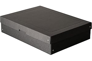 ‎FALKEN Original Falken PureBox Black. Made in Germany. 100 mm hoch DIN A3. Aufbewahrungsbox mit Deckel aus stabilem Recycling-Karton Blauer Engel Vegan Geschenkbox Transportbox Schachtel Allzweckbox