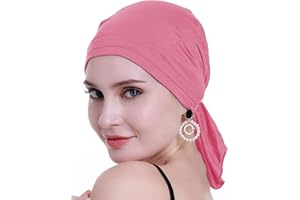 osvyo Bambusowa chusta na głowę dla kobiet wypadanie włosów - rak wsuwane nakrycie głowy turbany czapki czapki zamknięte opakowanie