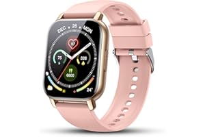 CILLSO Smart Watch for Men Women (Answer/Make Calls), 1.85" HD Smartwatch with Heart Rate/SpO2/Sleep Monitor/, 100+ Sports Step Counter, IP68 Waterproof Fitness Watch Activity Tracker for Android iOS Gold